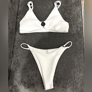 SHEIN white bikini